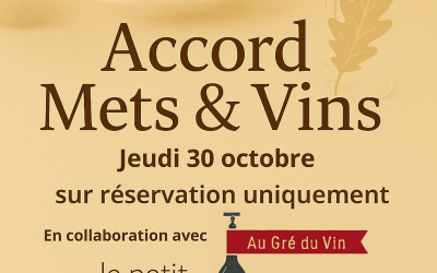 Soirée Accord mets & vins d’automne au Petit Honfleur !